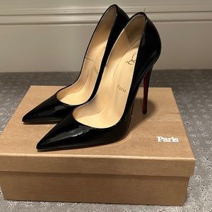 Christian Louboutin So Kate Black Patent Leather